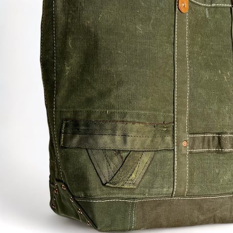 TigreBrocante"Re : military tote bag“(short)unisex
