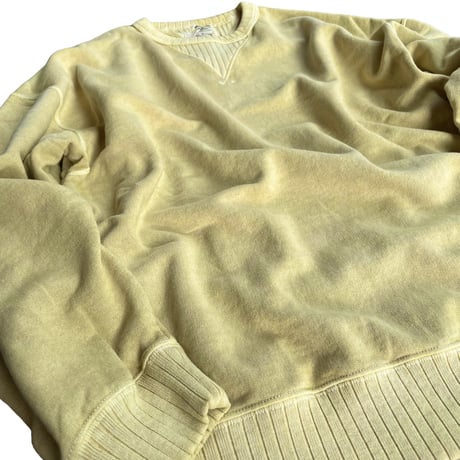 Jackman"faded sweat crew neck"(fade butter)unisex