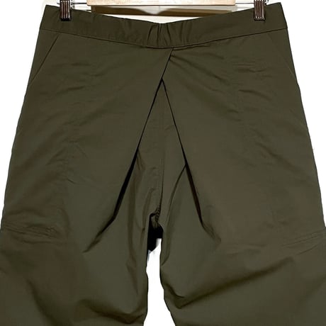 FUNSET OF ART "nylon gabardine HAKAMA stretch climbing pants"(olive)unisex