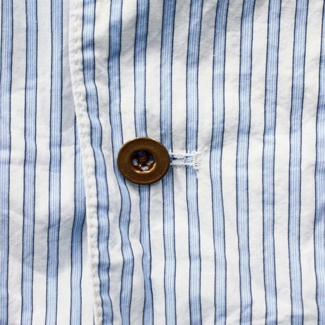 H.UNIT "stripe shirtalls" (blue) unisex