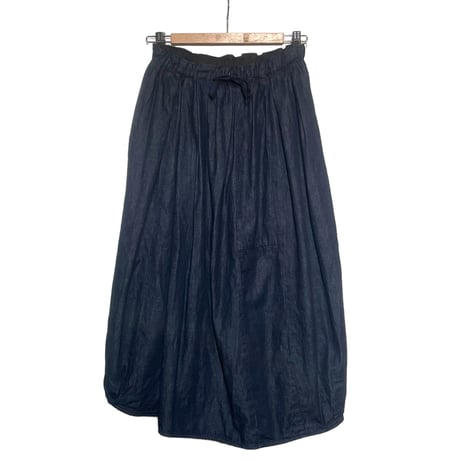 TigreBrocante"6oz denim barrel long  skirt"(indigo)women's