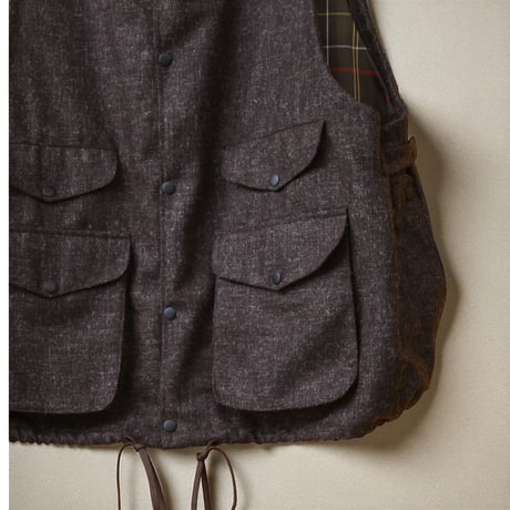 PORTRAITE"over vest"(brown tweed)unisex