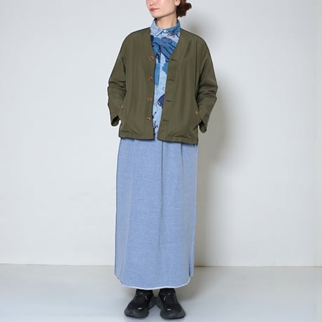 TigreBrocante"cotton nylon grosgrain flap cardigan"(khaki)unisex