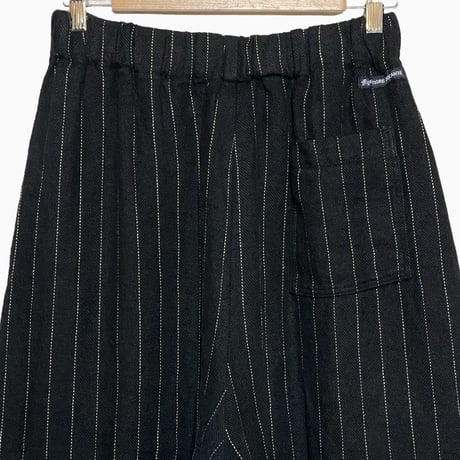 TigreBrocante"herringbone stripe myao 9分丈 pants“(black)women's