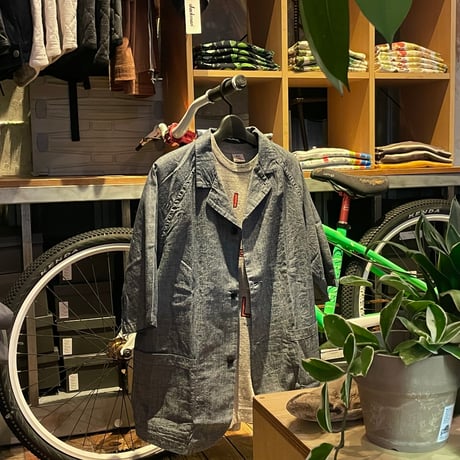 TigreBrocante"indigo chambray raglan tailored S/S shirts"(indigo)unisex