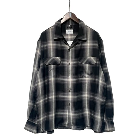 yoused "rayon open box shirts" (black)unisex