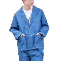H.UNIT "C/L chambray easy jacket"(indigo) unisex