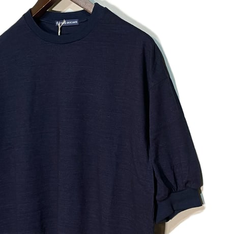 TigreBrocante"indigo 天竺 gather 6分袖 T"(indigo)women's