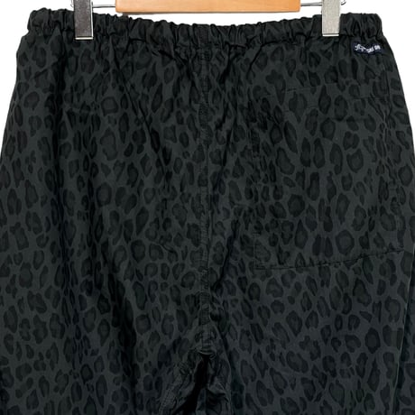 TigreBrocante"cotton×naylon leopard tagosaku pants“(black) unisex