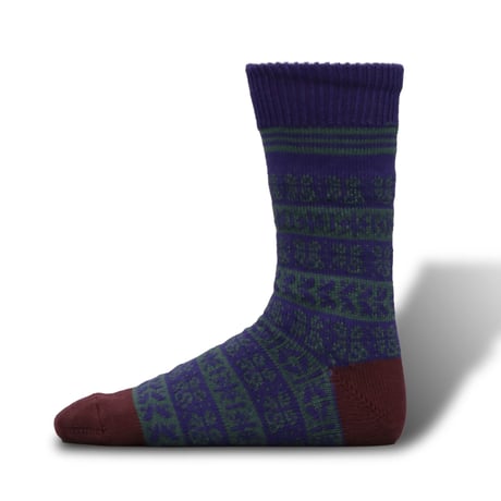 decka quality socks "BRU NA BOINNE × decka quality socks" jaquard socks (clover)