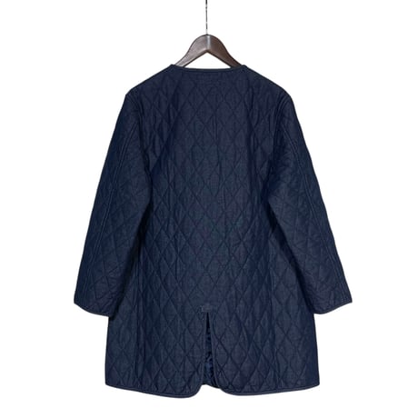 TigreBrocante"7oz denim quilting liner half coat“(indigo)women's