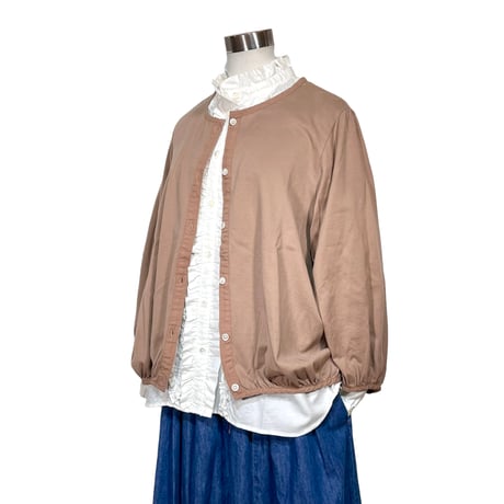 TigreBrocante"swae 天竺 ballon cardigan"(mocha)women's
