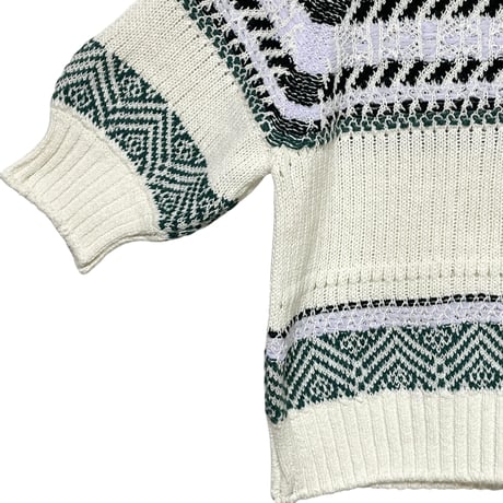 ASEEDONCLOUD"family traditions knit tops"(off white)women's
