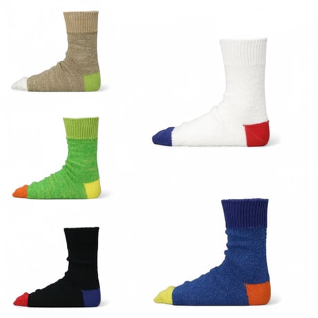 decka quality socks "SHOWATABÉ by BRÚ NA BÓINNE"Textured Cotton Socks | Multicolor