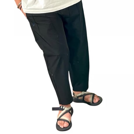 Slow Hands"nylon×polyester starch Morocco pants"(gray)unisex