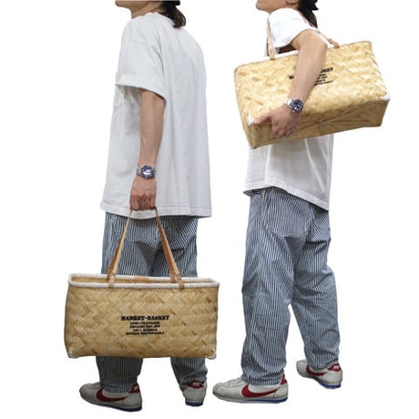 Butler Verner Sails "bamboo×leather market basket"