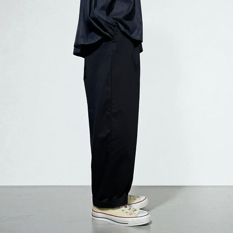CAERULA PER LIGHTS"chino tuck pants"(black)unisex
