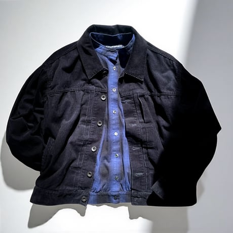 CAERULA PER LIGHTS"corduroy blouson"(black)unisex