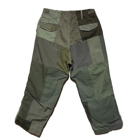 FUNSET OF ART “military patchwork field コロマ pants"(olive)unisex-S