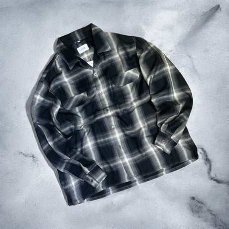 yoused "rayon open box shirts" (black)unisex