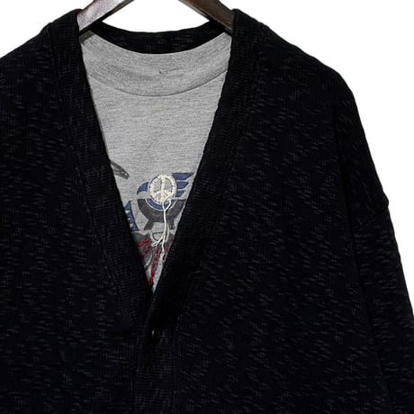 Jackman"slub knit cardigan"(black) unisex