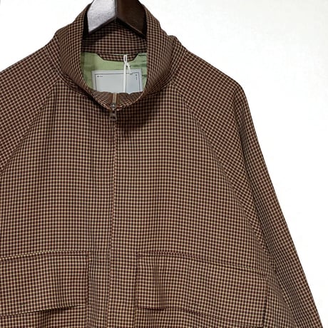 amne"NON MULESED CHECK"covered blouson(brown)unisex