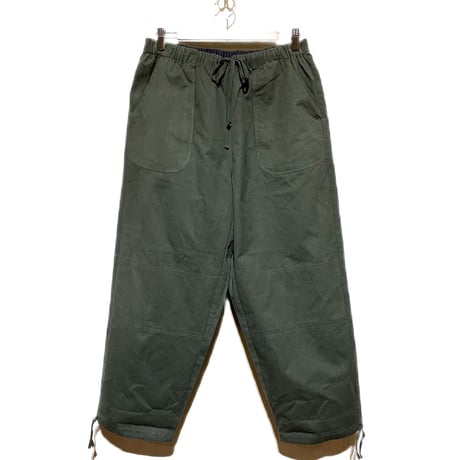 SlowHands”RCL tent loose wanderer pants"(olive-L)unisex