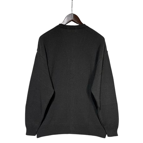 eyya"cotton boucle yarn cardigan"(charcoal)unise