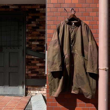FUNSET OF ART “high density gaba camouflage taishou coat"(brown)unisex