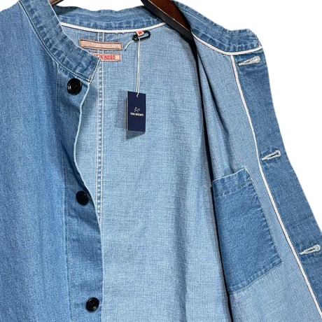 TigreBrocante"selvage 8oz denim stand coverall"(inidigo fade)unisex
