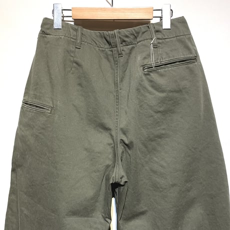 FUNSET OF ART “military satin fool pants"(olive)unisex