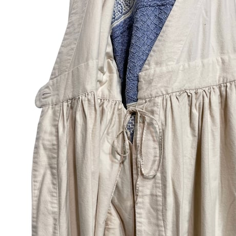 TigreBrocante "airy flannel belt gather one -piece"(natural)