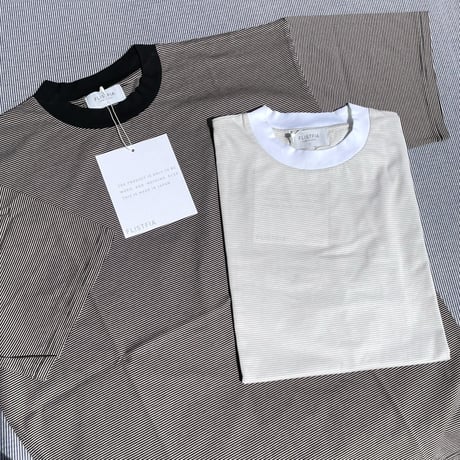FLISTFIA"loose fit crewneck T-shirts"(white×ivory)uisex