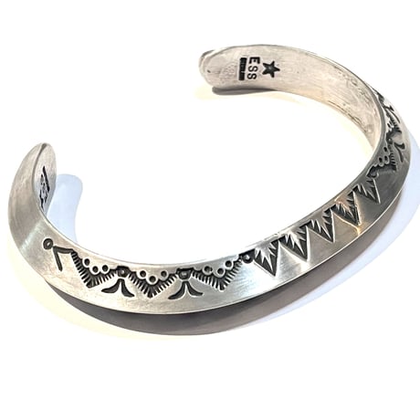 indian jewelry " Edison Sandy Smith(navajo)" triangle bangle(A)