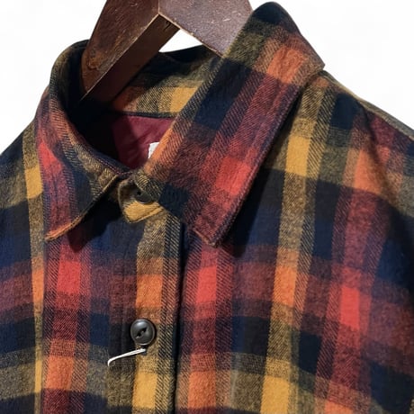 H.UNIT"Flannel check shirt"(red) unisex
