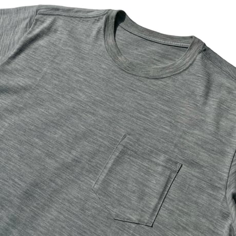eyya"super merino wool S/S Tee"(gray)unise