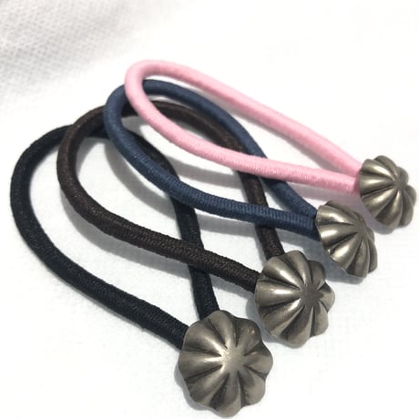 original "brass concho" hair elastic