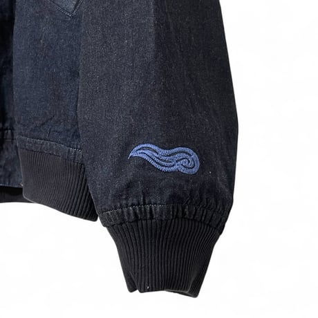 TigreBrocante”KU embroidery denim army rib jacket“(indigo)unisex