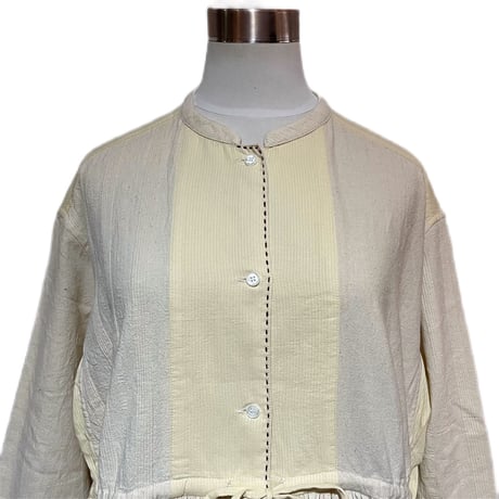 TigreBrocante "Jacquard mix york switch gather one-piece"(natural) women's