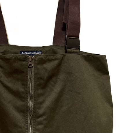 TigreBrocante "10oz coma chino liner salopette"(brown) women's
