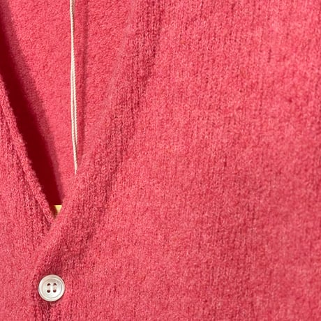 eyya"boucle twisted yarn cardigan"(pink)unise