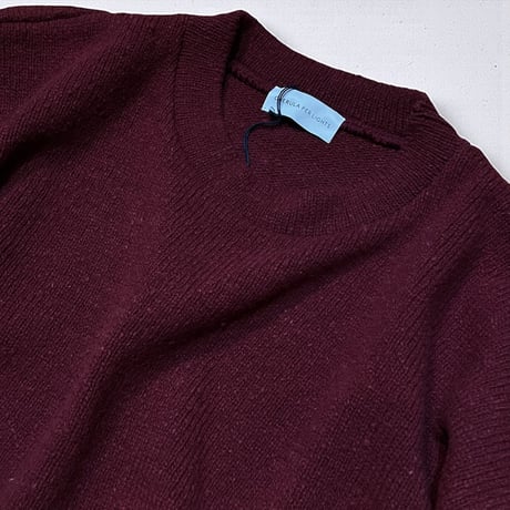 CAERULA PER LIGHTS"jazznep crew knit”(bordeaux)unisex