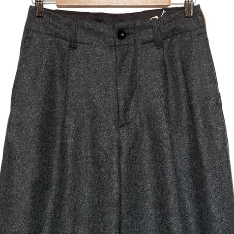 ASEEDONCLOUD"Handwerker cordura wool HW wide trousers" (dark gray) unisex