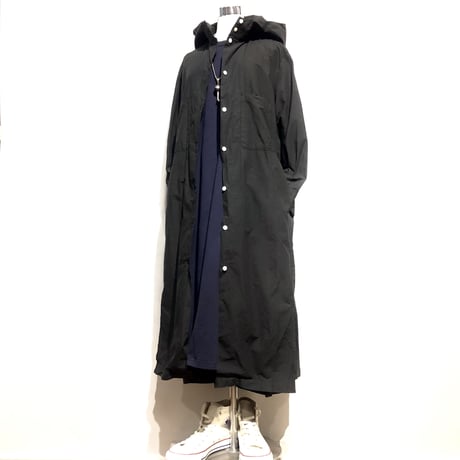 TigreBrocante"typewriter hoodie long onepiece"(black)women's