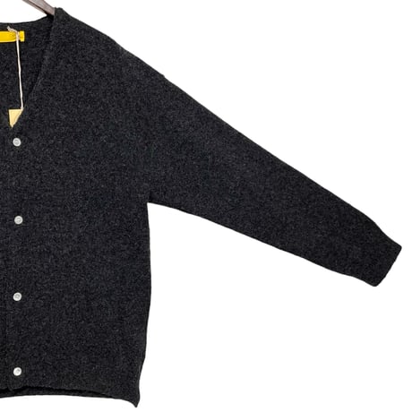 eyya"boucle twisted yarn cardigan"(charcoal)unisex