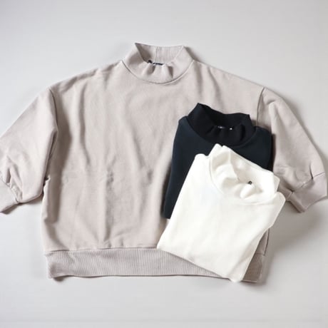 TigreBrocante"migen裏毛 wide square 7分袖 T"(women's )