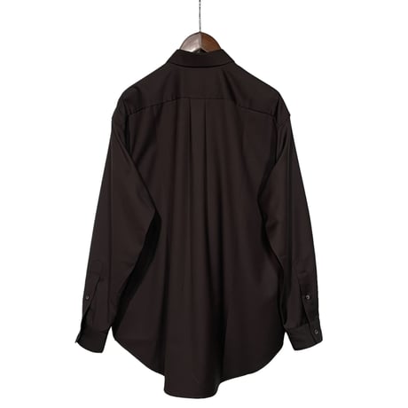amne "GABADINE" classic shirts (chocolate)unisex