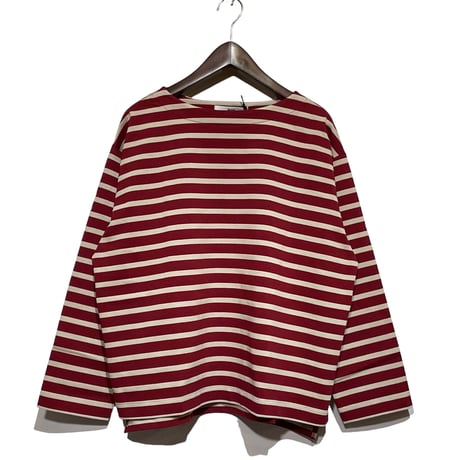 amne "BORDER"gride basque Ⅱ (bordeaux×beige)unisex