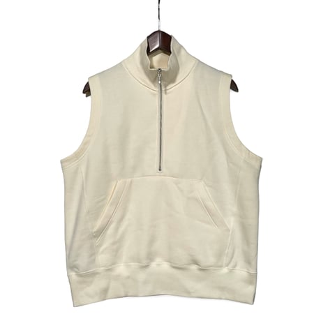 ASEEDONCLOUD"Handwerker HW pile vest"(ivory) unisex