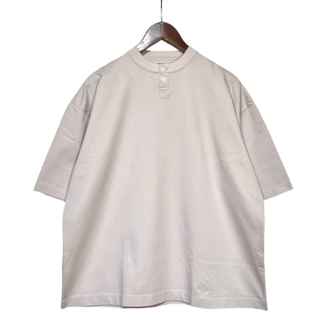 TigreBrocante"high density jersey henley  neck venice S/S T"(oyster)unisex